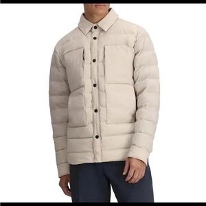 Mens large Obermeyer Cement Puffer Jacket